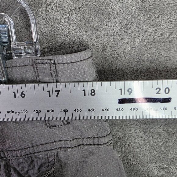 Mens WearFirst WF Gray Ripstop Cargo Shorts Free Band 11" Inseam Stretch Size 38 - Picture 8 of 11